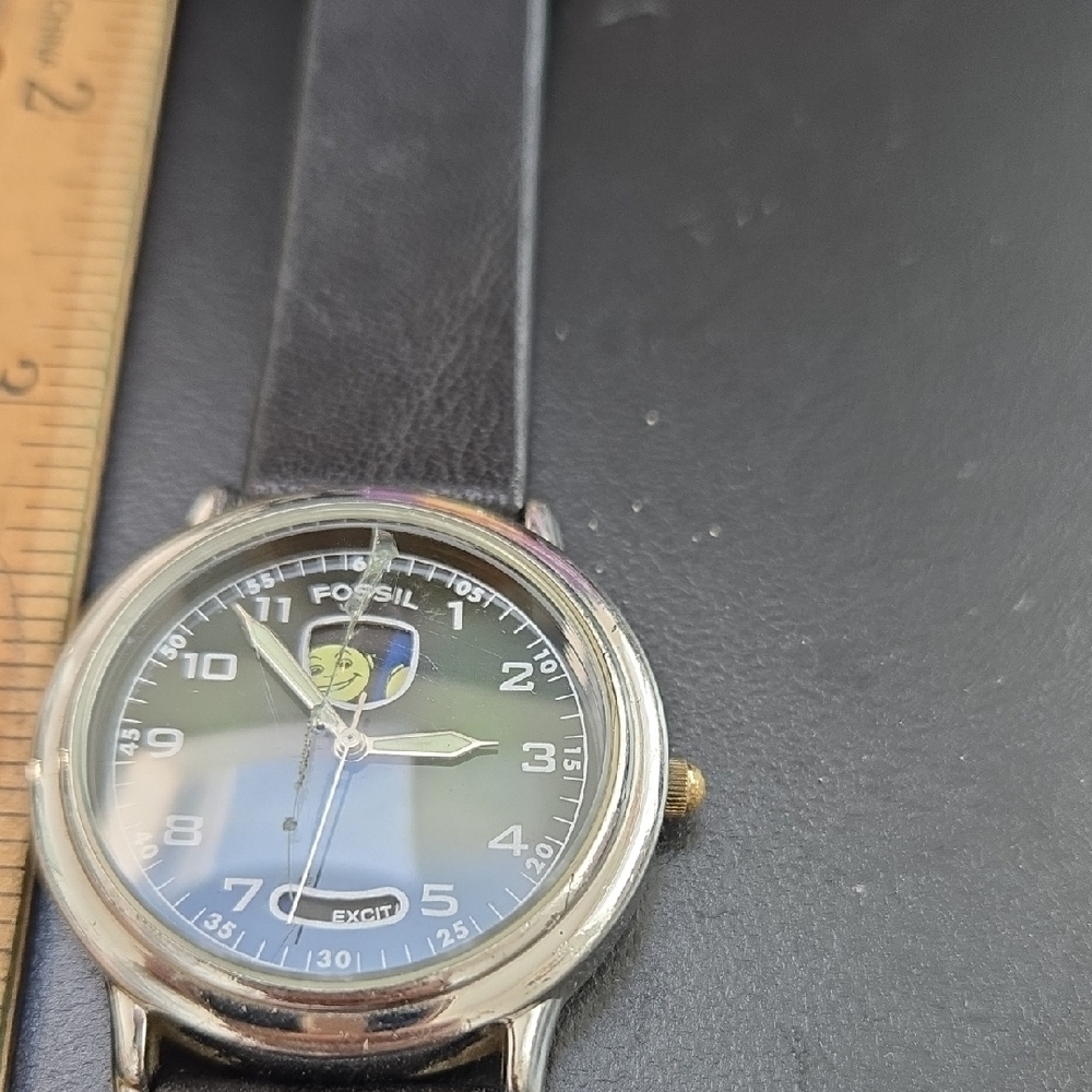 Fossil Mood Watch with Black Strap and Silver Case - Picture 7 of 8